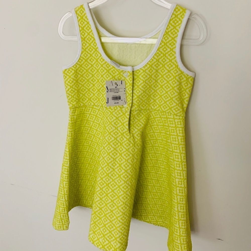 New Janie & Jack Neon Yellow Summer dress